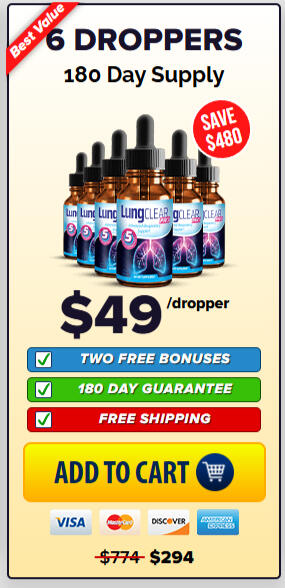 Lung Clear Pro 6 bottle